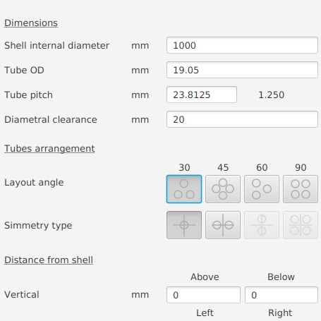 Tube sheet specification